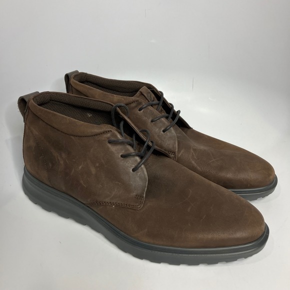 ECCO Chukka Boots brown suede men\'s size 46 12/12.5 business casual neutral